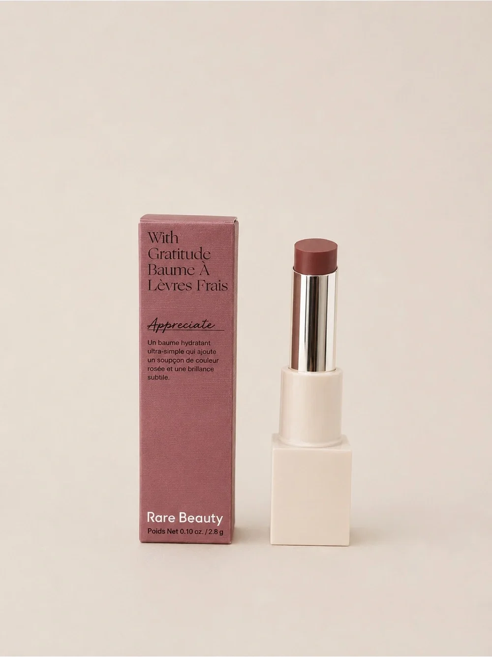 NIB Rare Beauty With Gratitude Lip Balm - Brown Neutral